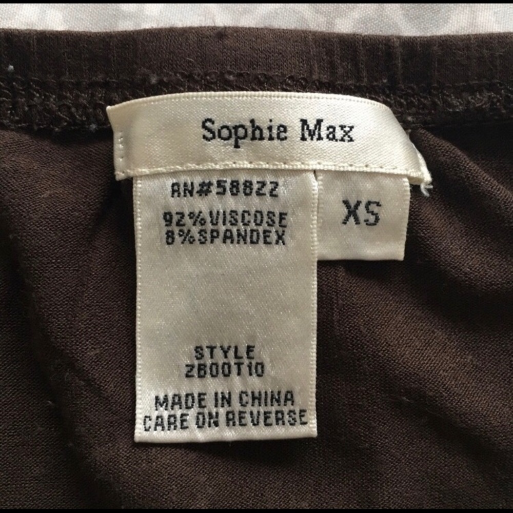 Sofie Max Tiered Brown Skirt